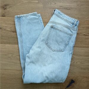 Zara Light Blue Straight Jeans